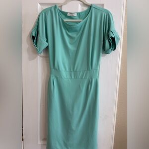 Zenana Outfitters Aqua Mini Dress, size medium